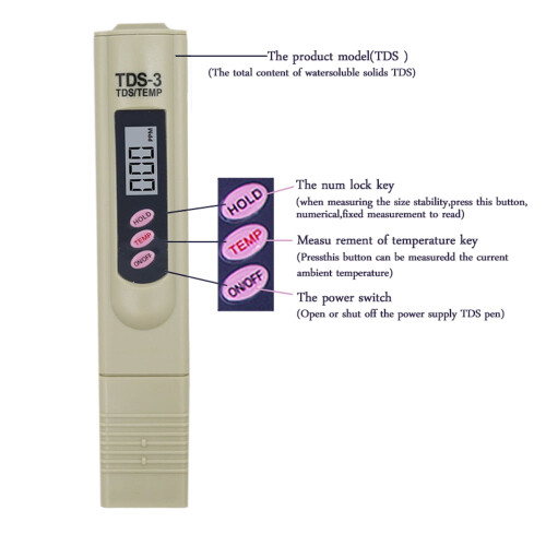 Digitaler TDS-Meter-Wassertester TDS-Messgerät 1