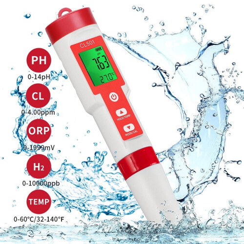 Digitaler pH- und Chlor-Tester PH Messgerät