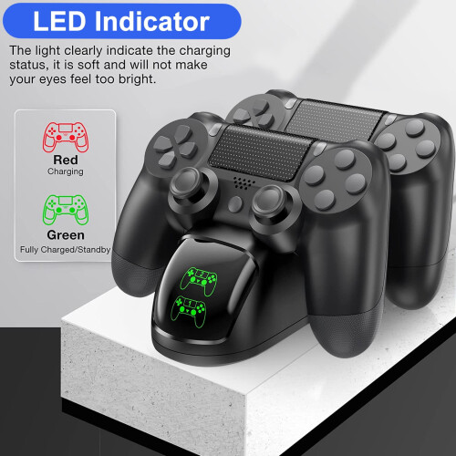 PS4 Gamepad Dual Charger Ladedock Ladestation für PS4 2