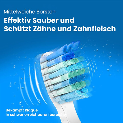 5 Stück Ersatzbürsten mit Fairywill Aufsteckbürsten 2