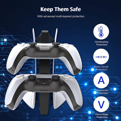 Kabellose Controller-Ladegerät Ladestation für PS5 2