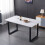 150cm Imitation marble Dining Table Room Table 8