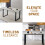 (BEIGEGREY Marble patterned veneer) 150cm Grey Marble Dining Table Room Table for 4-6 Persons 5