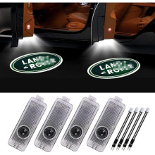 4pcs Car Door Led Logo Lights for Land Rover, 3d Wireless Welcome Courtesy Projector Ghost Shadow Li