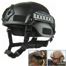 (Black) Quality Lightweight Helmet Airsoft MH Tactical Helmet Outdoor Tactical Painball CS SWAT Riding Protect Equipment