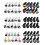 (#C) 10pcs PU Leather Cover For Golf Clubs Iron Head Protector Set 2