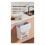 Kitchen Wastebasket Wall Mounted Trash Can with Lid 8.5L 4