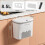Kitchen Wastebasket Wall Mounted Trash Can with Lid 8.5L 3