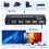 4K 4x1 Quad Multiviewer Seamless Switcher 3
