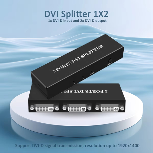 DVI Splitter 1X2 Switch Switcher Extender Adapter 2