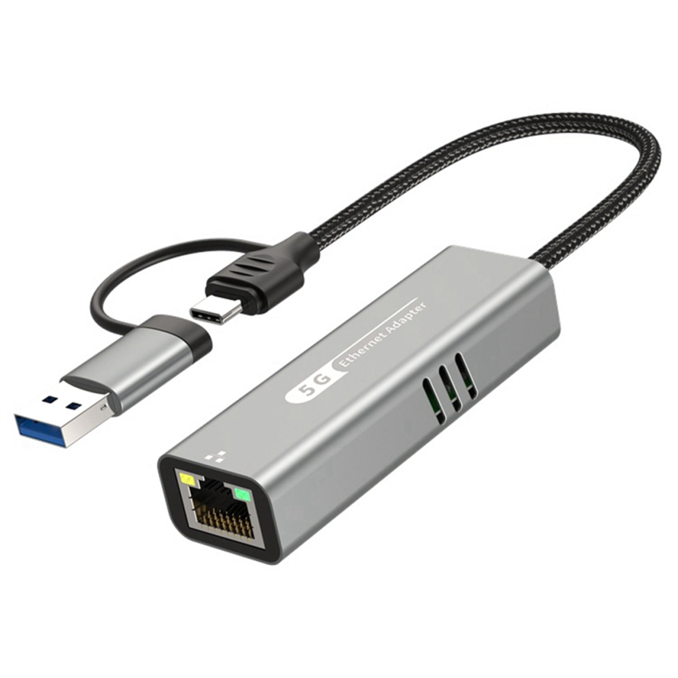 Usb 3.0+Type-C To 5G Wired Network Card Adapter 4851857753412