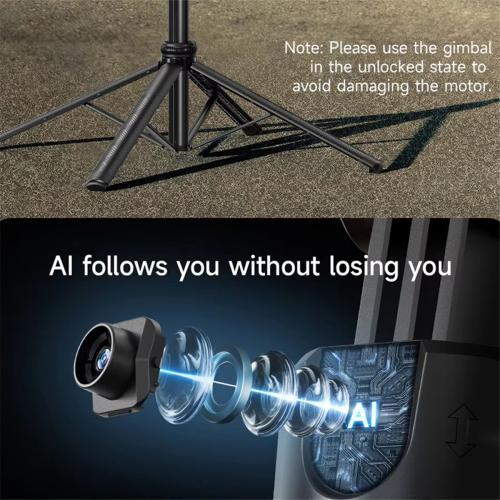 C17 Monopod 360 Auto-Rotation AI Tracking Shootings Tripod Bluetooth 2