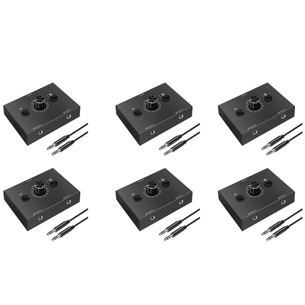 3.5Mm 2 Input 1 Output/1 Output Audio Splitter Switcher 4851857759964