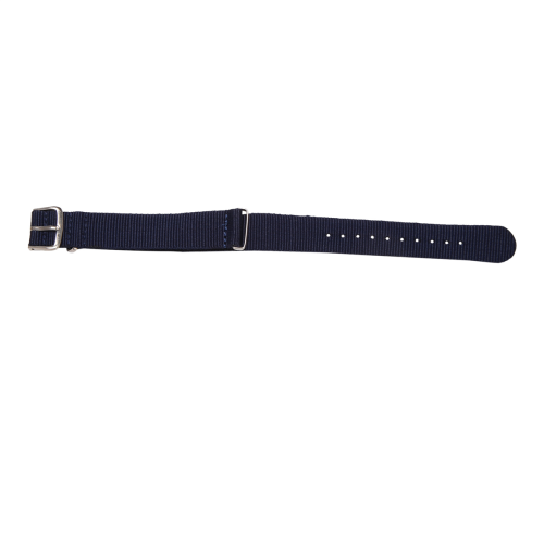 18mm Nylon Watch Band Drawstring Bracelet Strap Dark Blue 2