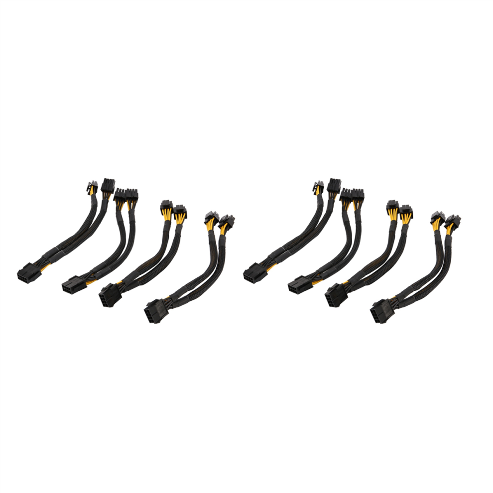 Photos - Cable (video, audio, USB) 8Pc CPU 8 Pin Splitter ATX Female to Dual 8 Male EPS 12V(4+4)
