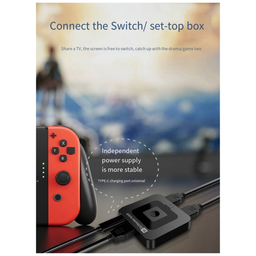 8K -Compatible 2-In-1-Out Switcher Version 2.1 for / 2