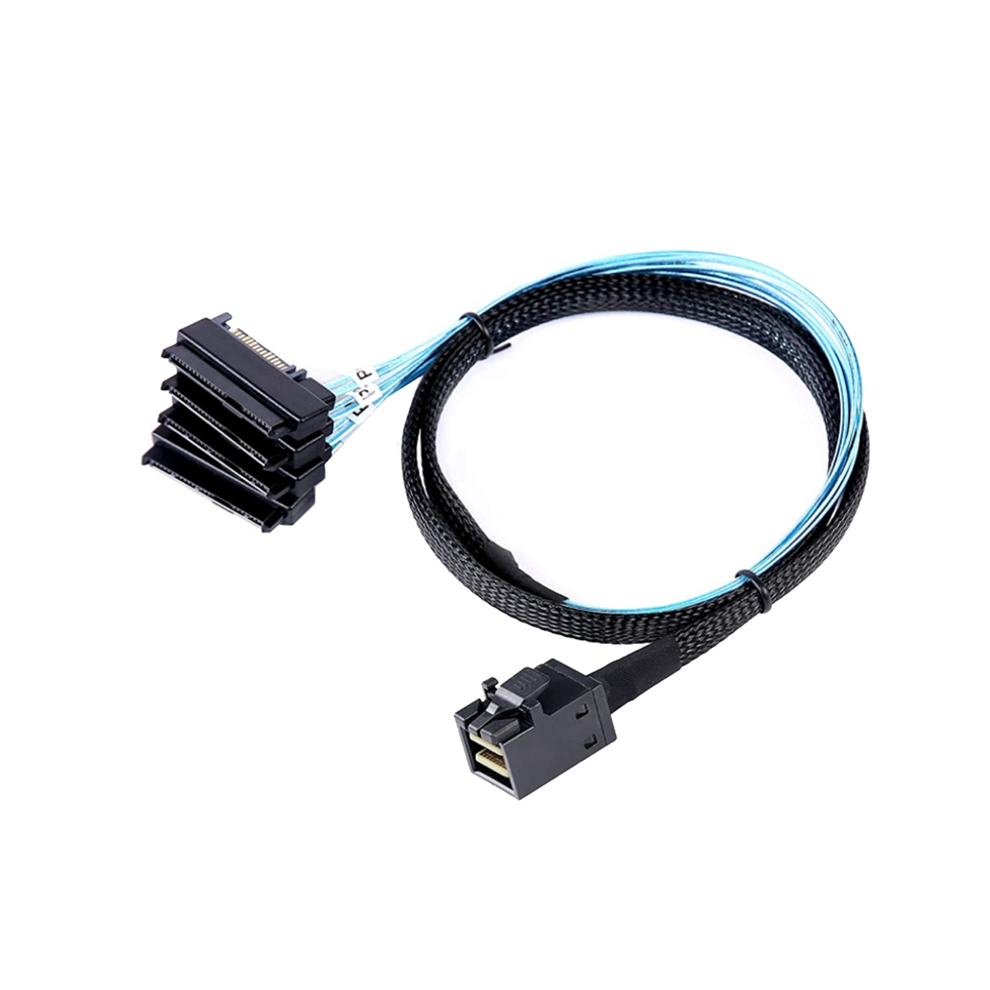 Mini Sas Hd 12G Sff8643 To 4 29 Pin Sff8482 Cable Connectors Black 4851857776237