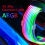 PC Case PSU Extension ARGB Cable ATX 3X8PIN PCI-E GPU Neon Color Line 4