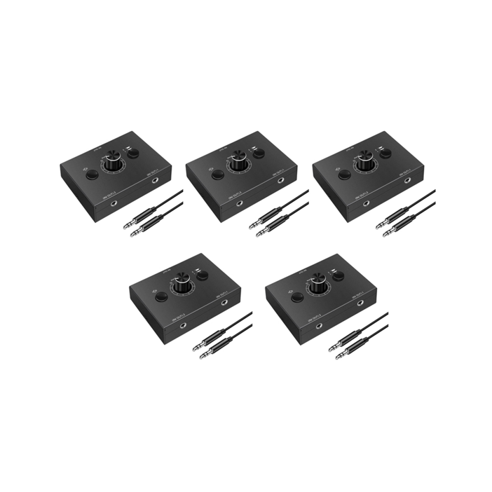 3.5Mm 2 Input 1 Output/1 Output Audio Splitter Switcher 4851857777159