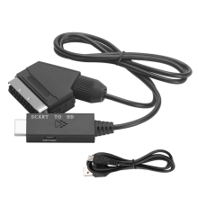 SCART to -Compatible Converter Computer Projection Tv Adapter