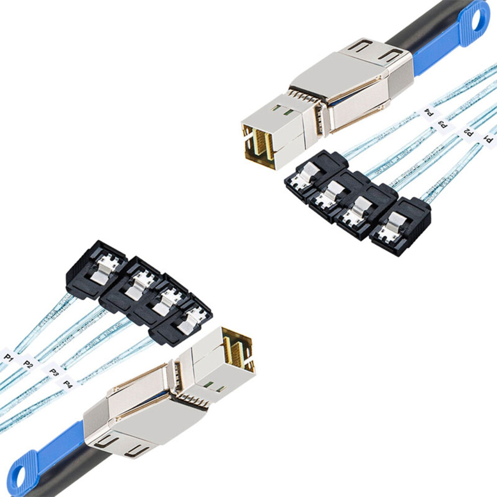 Mini Sas Hd Sff-8644 To 4 X 7Pin Hard Disk Cable 12Gbps Server 4851857782917