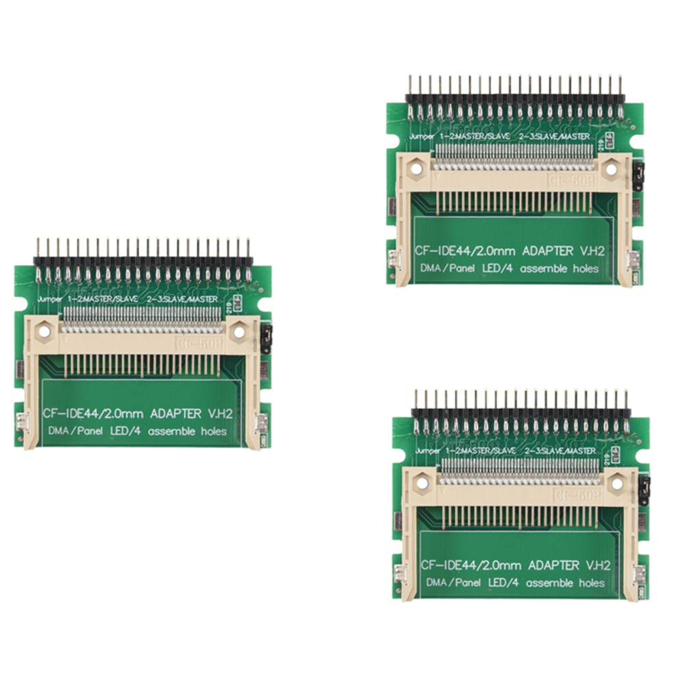 3X Compact Flash Card To Ide 44Pin 2Mm Male 2.5 Inch Hdd Bootable 4851857782641