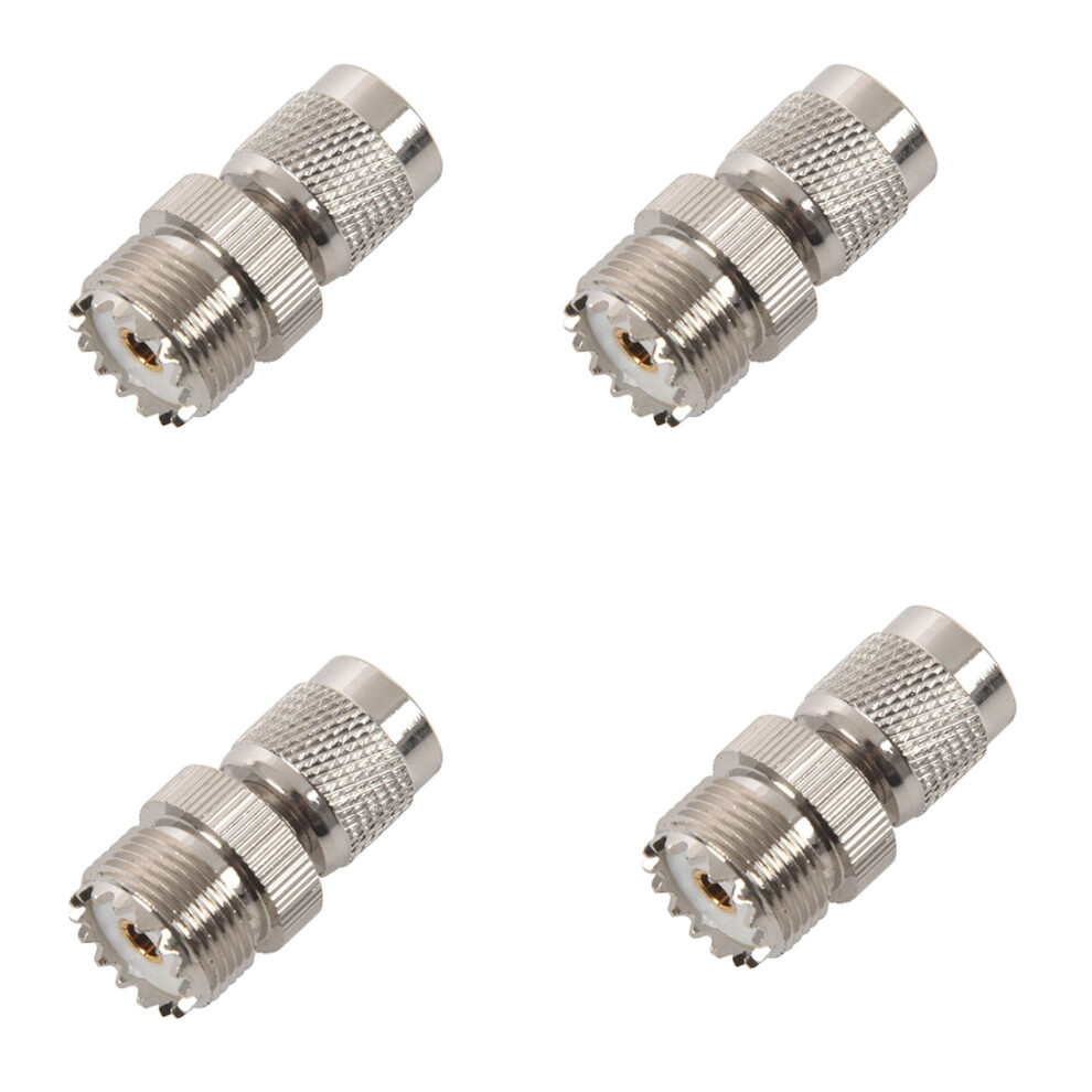 Tnc Male To Pl259 Uhf Female Adapter Connector, Silver 4851857779320