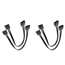 Molex IDE 4 Pin Male to 15 Female Power Converter,4 Pack