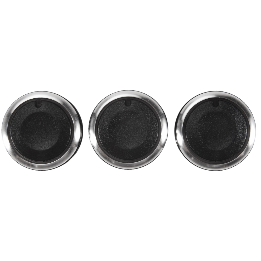 3Pcs Ac Switch Knob Air Conditioning Heat Control Knobs Black 4854112148466