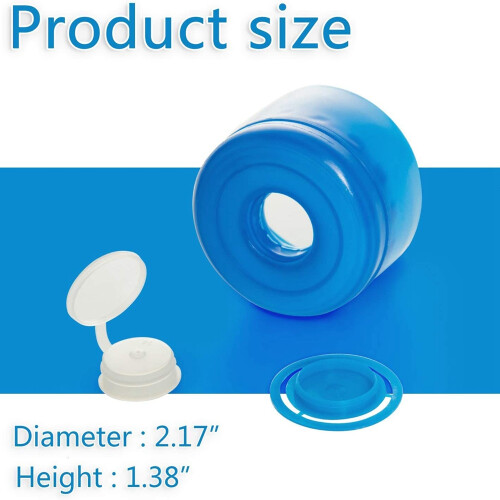 30 Pack Non-Spill Bottle Caps for Water Dispenser 2