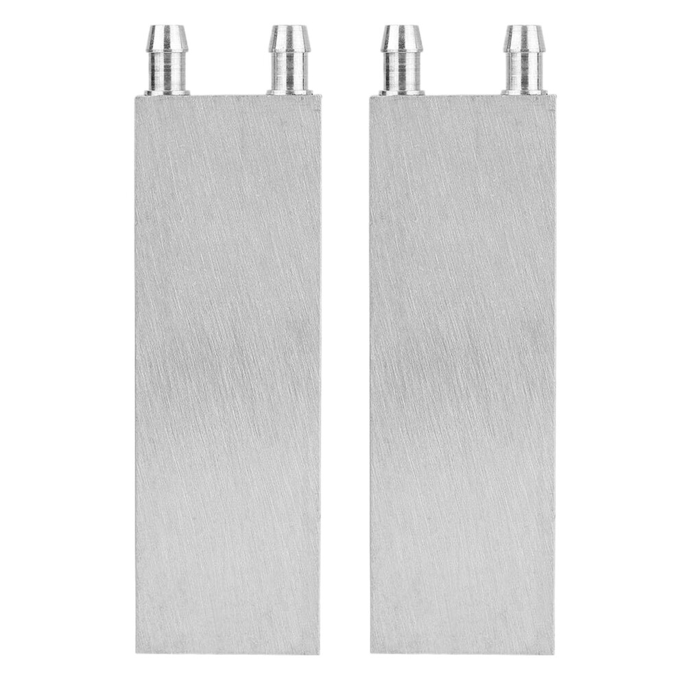 Aluminum Water Cooling Block 80X40x12mm For Computer Cpu Radiator Silver 4851857786717