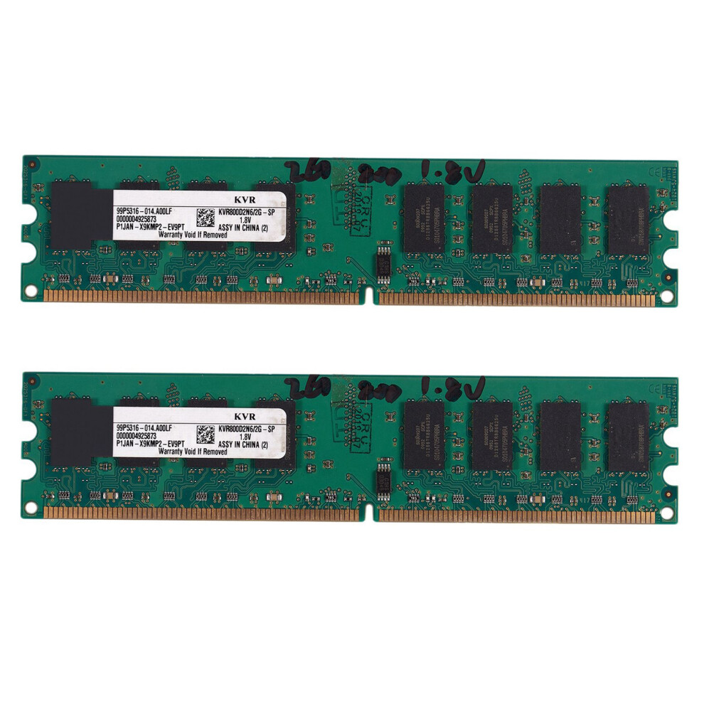 2Gb Ddr2 Pc2-6400 800Mhz 240Pin 1.8V Desktop Dimm Memory Ram (W) 4854112147322