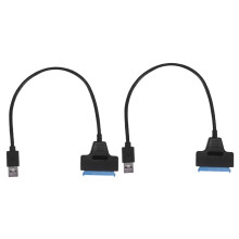 2X USB 3.0 To 2.5 inch Hard Drive Adapter -Black