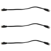 6 Pcs 1 Ft Flat Internet Network Cable With Snagless Rj45 Connectors