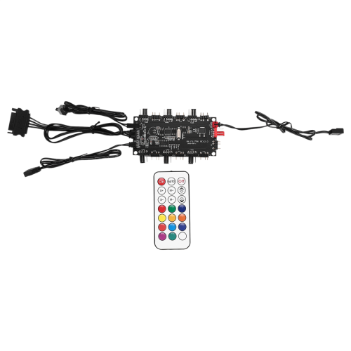 RGB AURA ARGB Cable Splitter Hub Case Temperature Control Controller 2