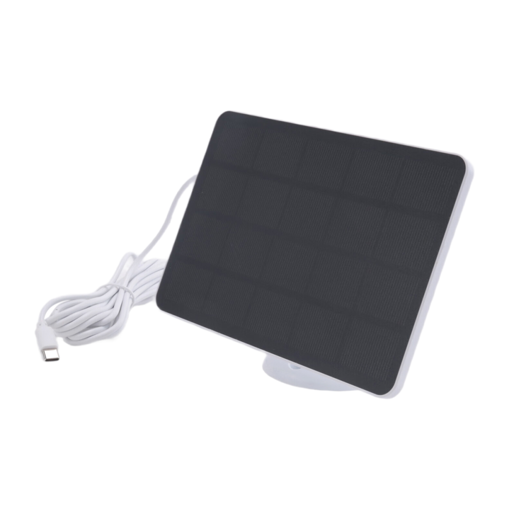 Waterproof 4W Solar Panel Charger With Charging Cable,White 4854112151824