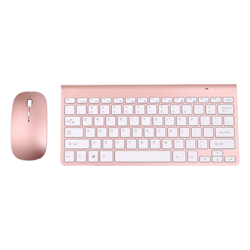 2.4Ghz Wireless Keyboard And Mouse For PC WindowsXP(rose gold) 1