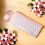 2.4Ghz Wireless Keyboard And Mouse For PC WindowsXP(rose gold) 9