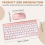 2.4Ghz Wireless Keyboard And Mouse For PC WindowsXP(rose gold) 10