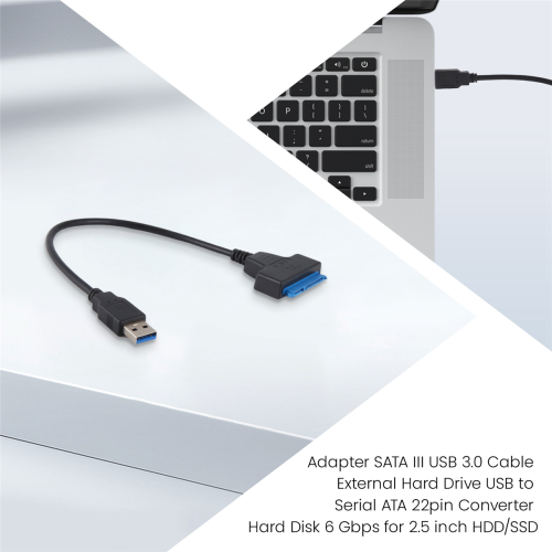 USB 3.0 To 2.5 inch Hard Drive Adapter -Black 2