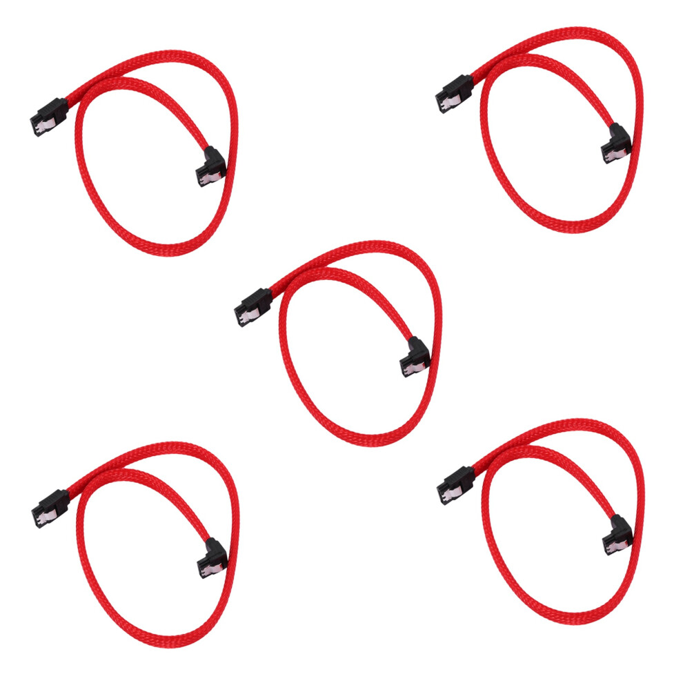 50Cm 3.0Iii Sata3 7Pin 6Gb/S Data Cord With Nylon Sleeved(Red) Red 4854112155433