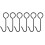 12Pcs 6Inch Steel Target Hanger Hook Gong Kit 6