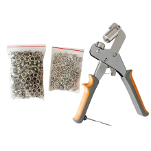 Grommet Eyelet Pliers Kit,6mm Tool Kit with 300 Metal Eyelets