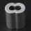 100x Aluminum Crimping Loop Sleeve for 3mm Diameter Wire Rope Cable 8