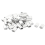 100x Aluminum Crimping Loop Sleeve for 3mm Diameter Wire Rope Cable 3