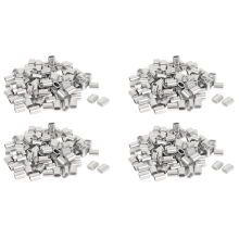 2.5mm Single Hole Wire Rope Aluminum Sleeves Clip Cable Crimps 100pcs