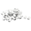 100x Aluminum Crimping Loop Sleeve for 3mm Diameter Wire Rope Cable 4