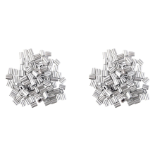 100x Aluminum Crimping Loop Sleeve for 3mm Diameter Wire Rope Cable