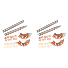 20Pack Copper Rivets and Burrs (14mm 19mm) with 2Pcs Punch Rivet
