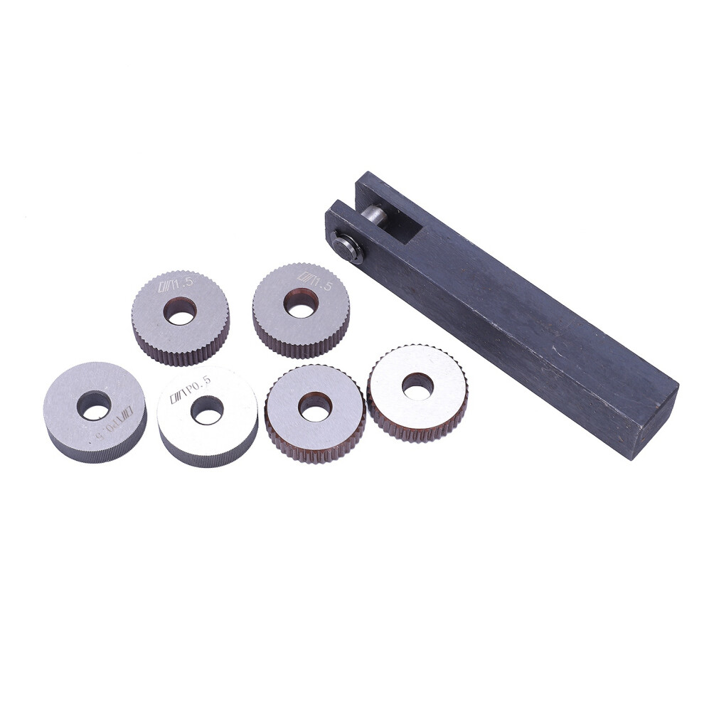 7X Single Wheel Straight Linear Knurling Tool 0 5Mm 1.5Mm 2Mm Pitch 4852447511795